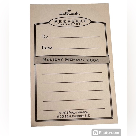 Peyton Manning Hallmark Keepsake ornament, 2004. 🏈 - Picture 9 of 11